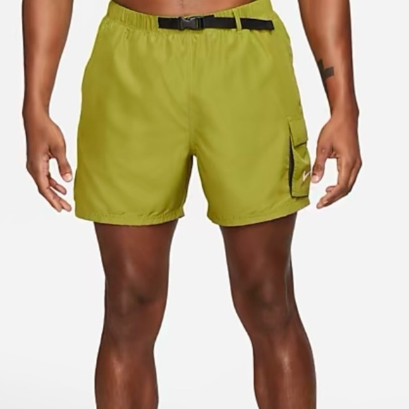 nike swim belted shorts
